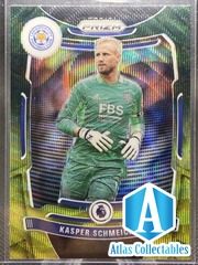 Kasper Schmeichel Green Yellow Prizm Premier League Soccer 2021-22 #16